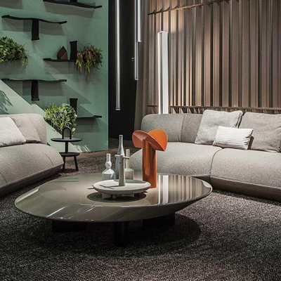 意大利Cassina品牌 现代布艺沙发茶几组合