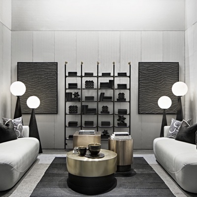 LISIYI设计 现代洽谈区休闲沙发组合