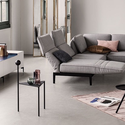 德国ROLF BENZ品牌 北欧布艺多功能沙发角几