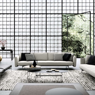 意大利B&BItalia品牌 现代客厅沙发组合摆件