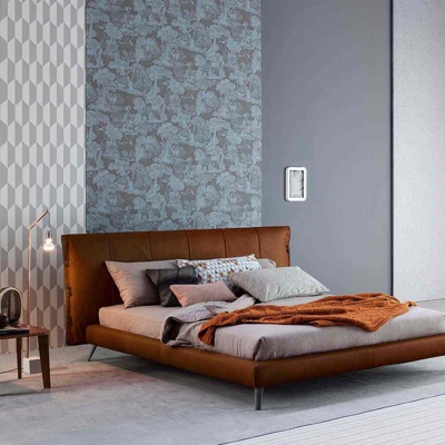 意大利BONALDO品牌 现代皮革双人床