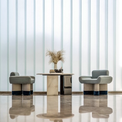 元禾大千设计 现代休闲桌椅组合