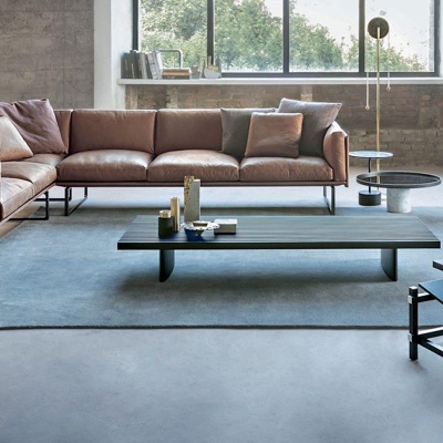 意大利Cassina品牌  现代皮革转角沙发组合