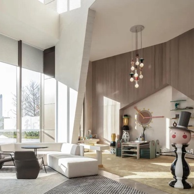 伶居设计 现代售楼处儿童休闲区