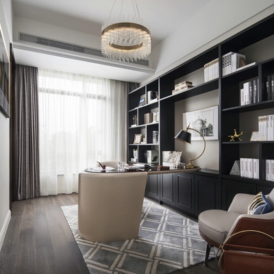 创时空设计 现代书房