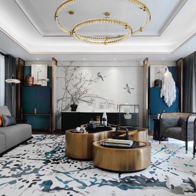 壹挚设计 新中式客厅