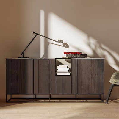 意大利Jesse品牌 现代实木端景柜台灯单椅