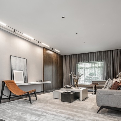 集艾设计 现代轻奢客厅