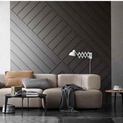 丹麦FRITZ HANSEN品牌 现代布艺双人沙发茶几