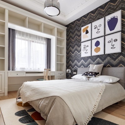 葛晓彪设计 现代卧室双人床