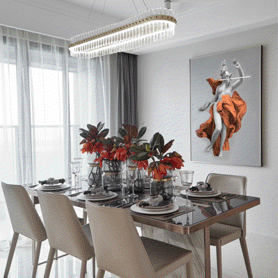 金秋软装设计 现代餐厅