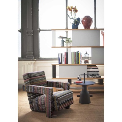 意大利Cassina品牌 现代个性布艺单人沙发书架