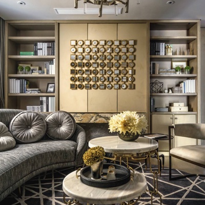 布鲁盟 现代客厅沙发组合