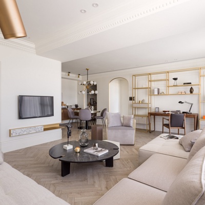 新澄设计 现代客厅餐厅3d模型