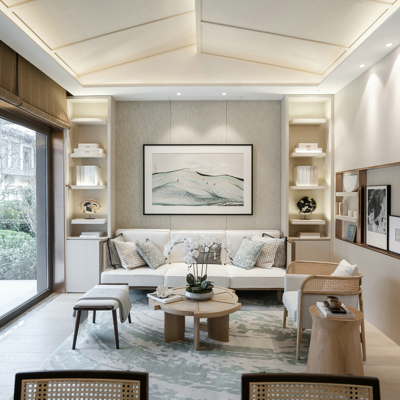 李益中设计 新中式客厅