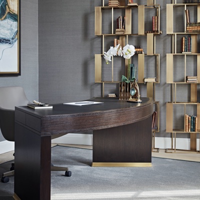 Taylor Howes 现代书桌书柜组合