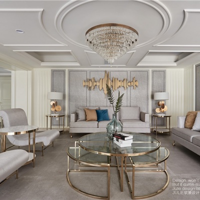 金秋软装设计 美式客厅