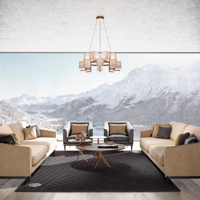 意大利CIPRIANI HOMOOD品牌 现代皮革沙发组合