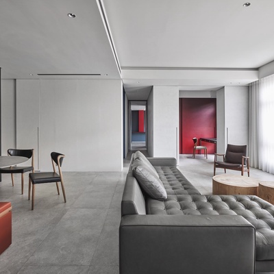 水相设计 现代台式客厅餐厅