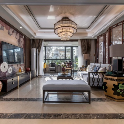 INHOUSE设计 新中式客厅