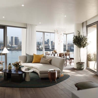 Studio Ashby设计 现代公寓客厅餐厅