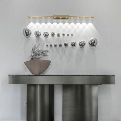 库玛设计 现代金属端景条案