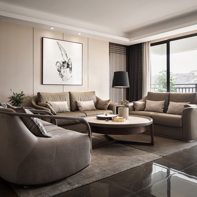 太合建筑设计 新中式客厅沙发