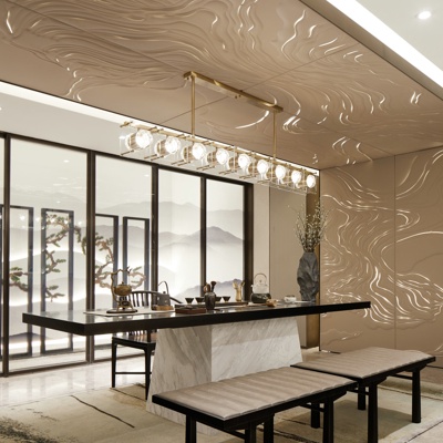 美致家居设计 新中式茶室