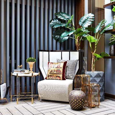 集艾设计 现代休闲椅组合