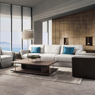 意大利FORTOLI品牌 现代组合沙发茶几