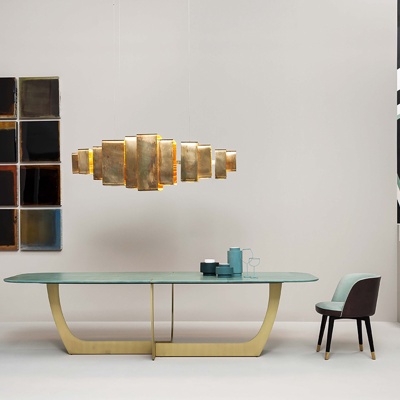 意大利BAXTER品牌 现代金属餐桌椅吊灯