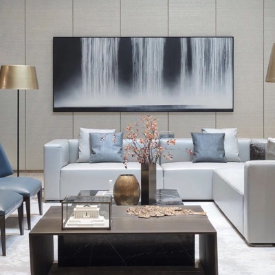 梁志天设计 新中式沙发组合