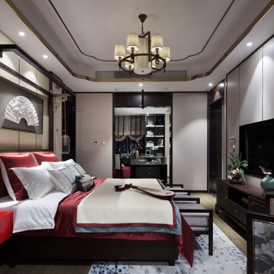 伊派设计 中式卧室