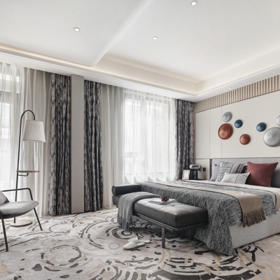 朴悦设计 现代卧室主人房