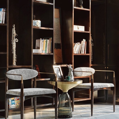 葛亚曦设计  新中式休闲单椅圆几