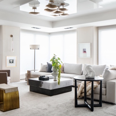 Elizabeth Metcalfe设计 现代盐系布艺转角沙发组合