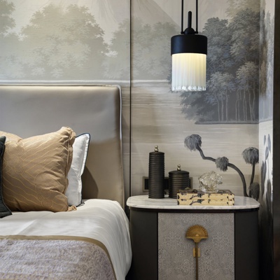 平仄室内设计 新中式床头柜