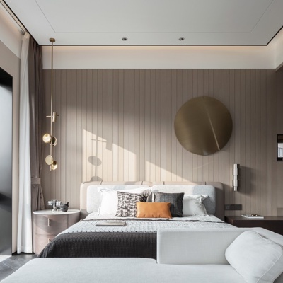 李益中设计 新中式卧室主人房