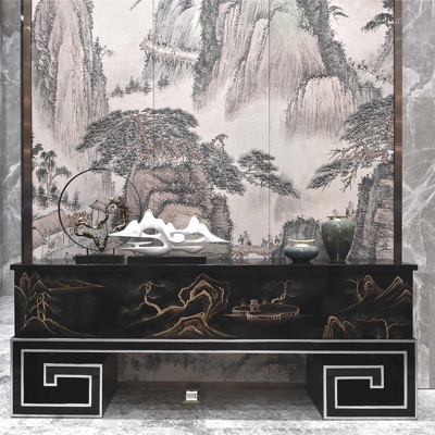 INHOUSE设计 中式端景柜