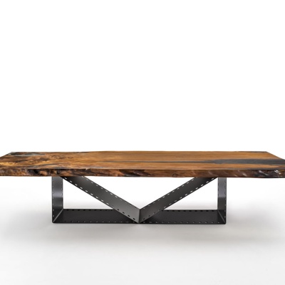 意大利Riva1920品牌 现代铁质电影胶带餐桌