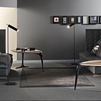 意大利Poltrona Frau品牌 现代双人床沙发茶几组合