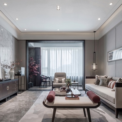 零次方设计 新中式客厅