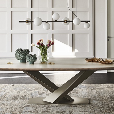 意大利Cattelan italia品牌 现代大理石餐桌椅