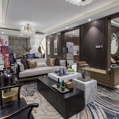 元禾大千 新中式客厅