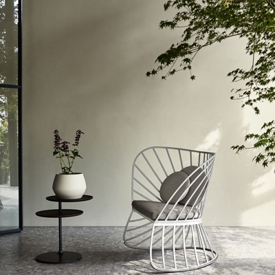 意大利Molteni&C品牌  现代铁艺休闲单椅