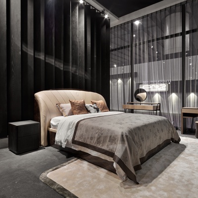 意大利FORTOLI品牌 现代双人床梳妆台