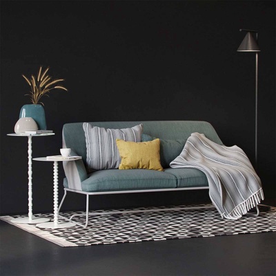 意大利BONALDO品牌 北欧布艺双人沙发