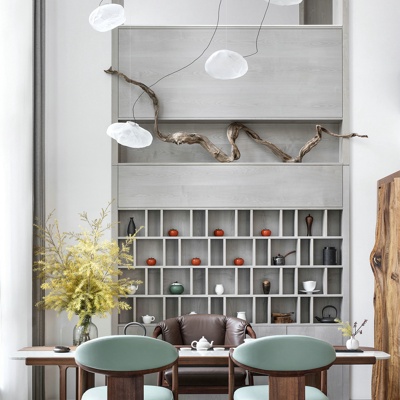 余颢凌设计 新中式实木泡茶桌椅