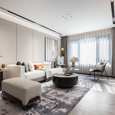 山禾金缘艺术设计 现代客厅