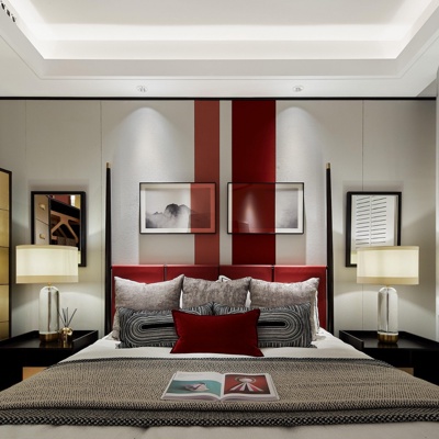 G&K桂睿诗设计 现代轻奢卧室主人房